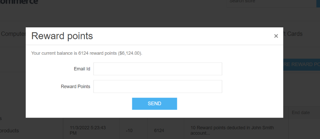 share reward points reward points